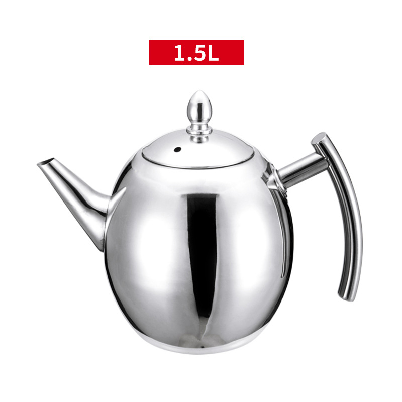 Olla de Oliva de acero inoxidable Hotel cafetera restaurante Moka restaurante con malla de fugas botella de agua fría hogar tetera