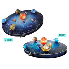 3D DIY Puzzle of the Eight Planets and Satellites, 3D Stereo Puzzle, Planetary Satellite Stereo Puzzle, Kindergarten Handicraft Kit