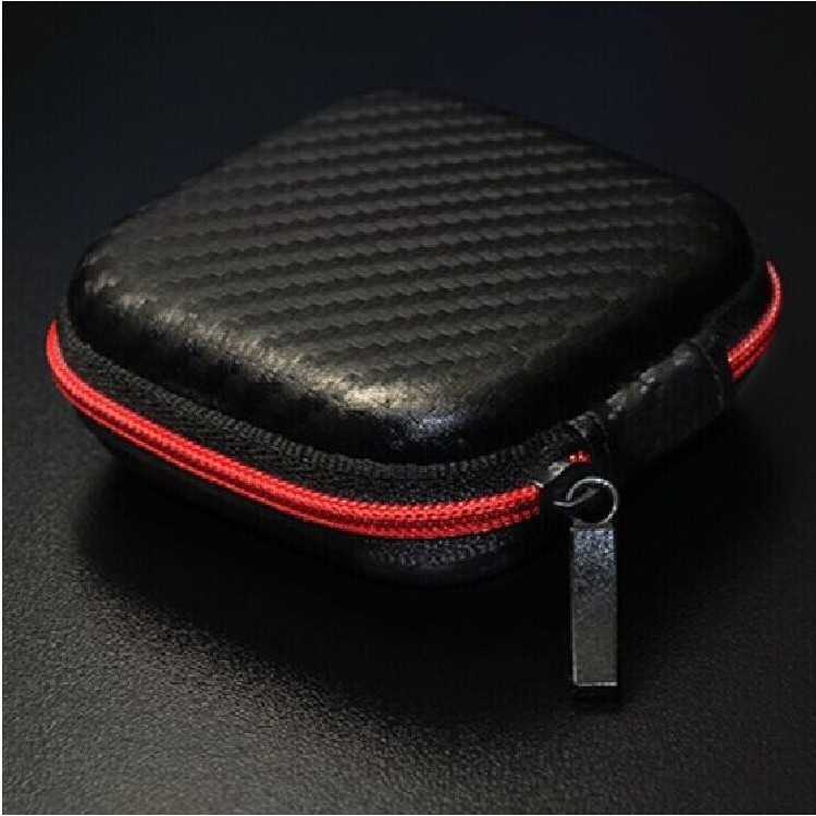 草席文方形耳机包包邮便携蓝牙U便携式耳机收纳数码配件包装盒
