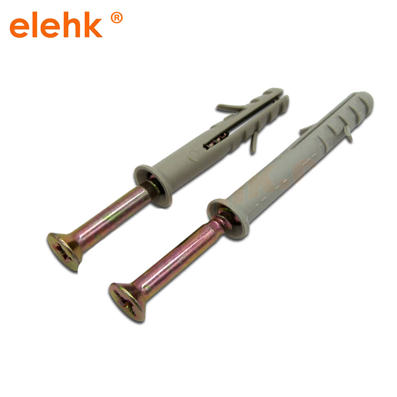 双翅型 6*50尼龙膨胀钉 塑料膨胀螺丝栓6mm 沉头膨胀螺栓批发直销