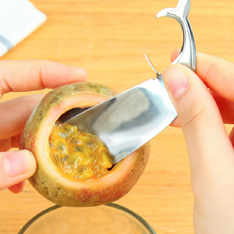 304 stainless steel passion fruit opener household passion fruit spoon opener kitchen tool fruit splitter 304 stainless steel passion fruit opener household passion fruit spoon opener kitchen tool fruit splitter