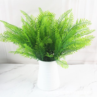 Manufacturers supply simulation Plants green plant wall decorative flowers and grass, green leaf fern Persian grass