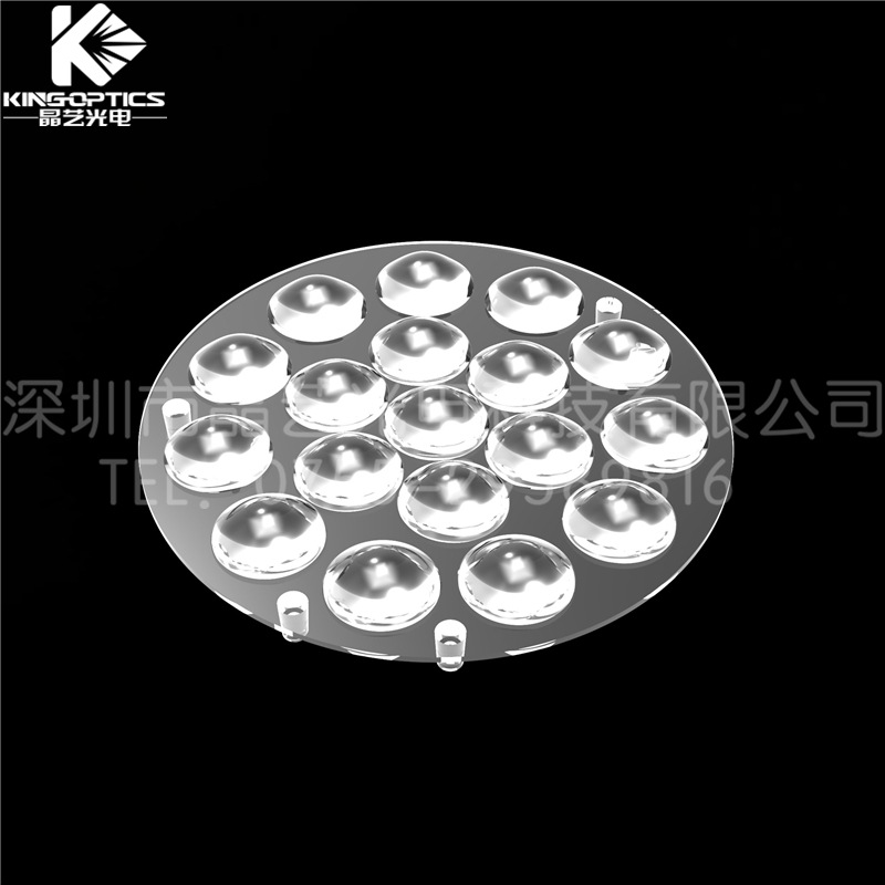 【厂家供应】光学透镜18合1双凸透镜-7度?168*H23 mm