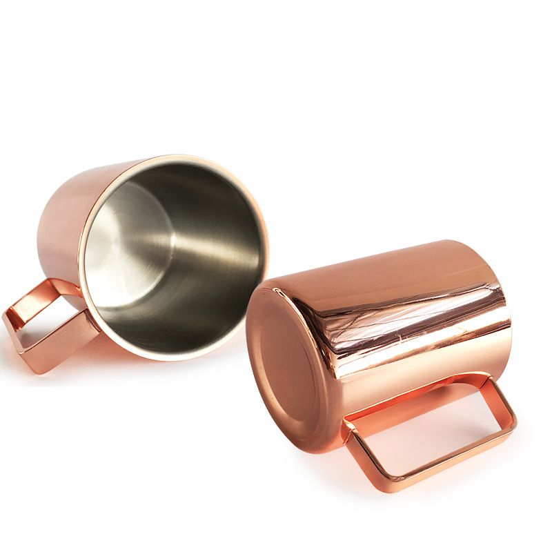 Taza de cerveza de acero inoxidable 304 directa de fábrica recta de doble capa taza de cóctel taza de café