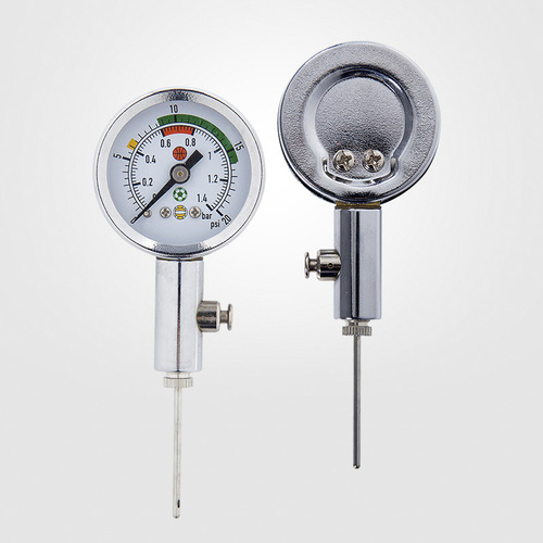 Ball barometer pointer barometer football basketball volleyball referee pressure gauge metal air pressure measuring meter
