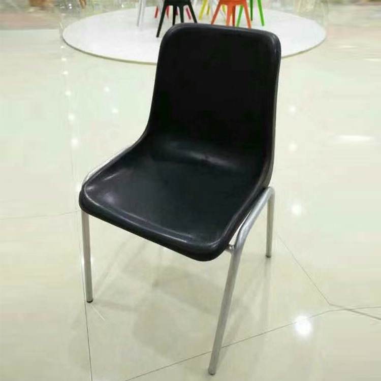 Plastic Office Chair Casual Outdoor Table and Chair Plastic Training Stool Thickened Cushion Adult Indoor Chair