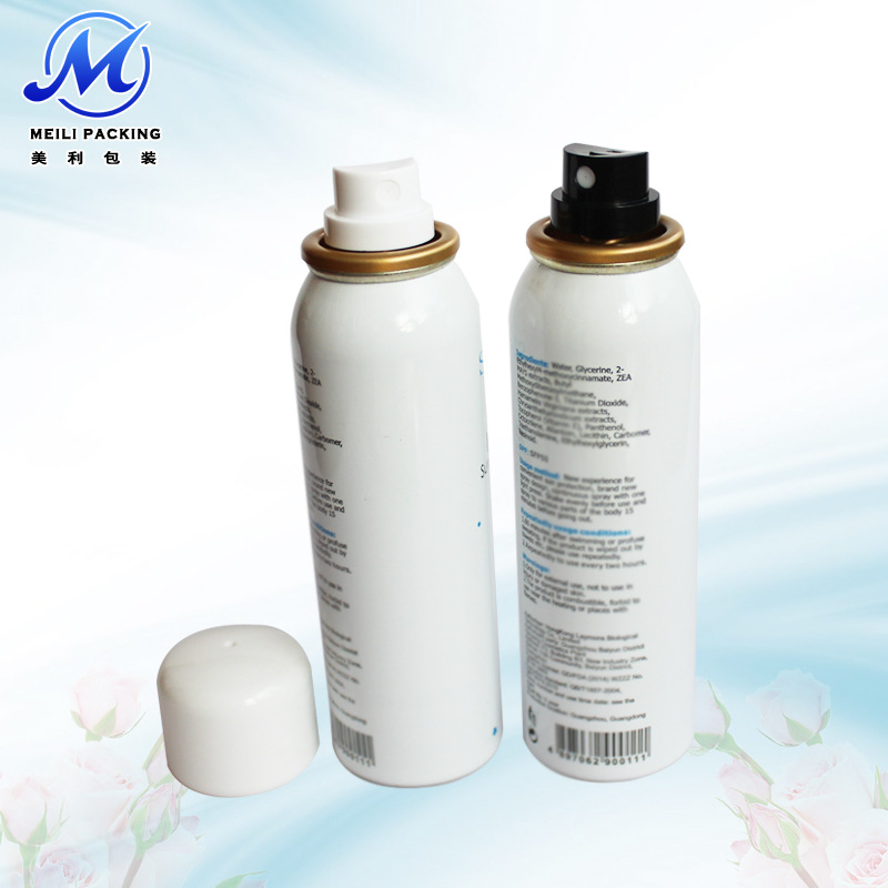 120ml 气雾罐 铝罐 化妆水 药用液体喷雾剂 气雾剂罐 气雾铝罐
