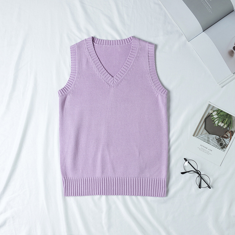 Zhuobei Clothing Knitting Factory Has In-Stock Wholesale of British-Style School Uniform Vests (Jk Uniforms). We Accept Orders for Sizes from Tmall and Taobao