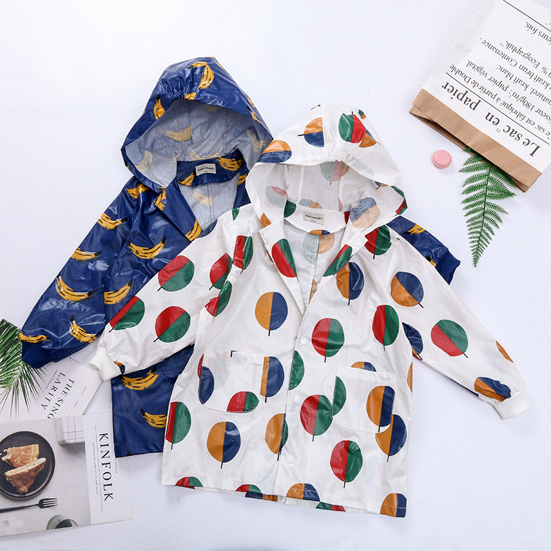Cartoon fashionable children's polyurethane raincoat for students…