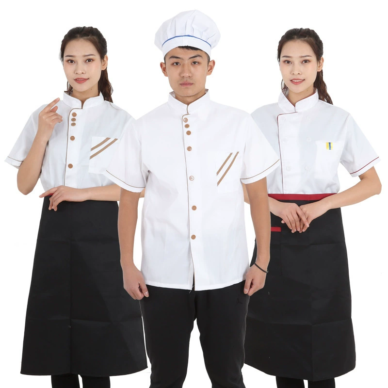 Страхование труда Рабочая одежда Одежда для шеф-повара Униформа с длинным рукавом для мужчин и женщин Гостиничная рабочая одежда Рабочая одежда Chef zuo Официант