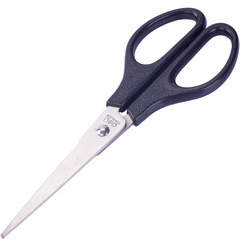 Deli 0603 office scissors 170mm handmade scissors student scissors stainless steel knife blue black utility knife