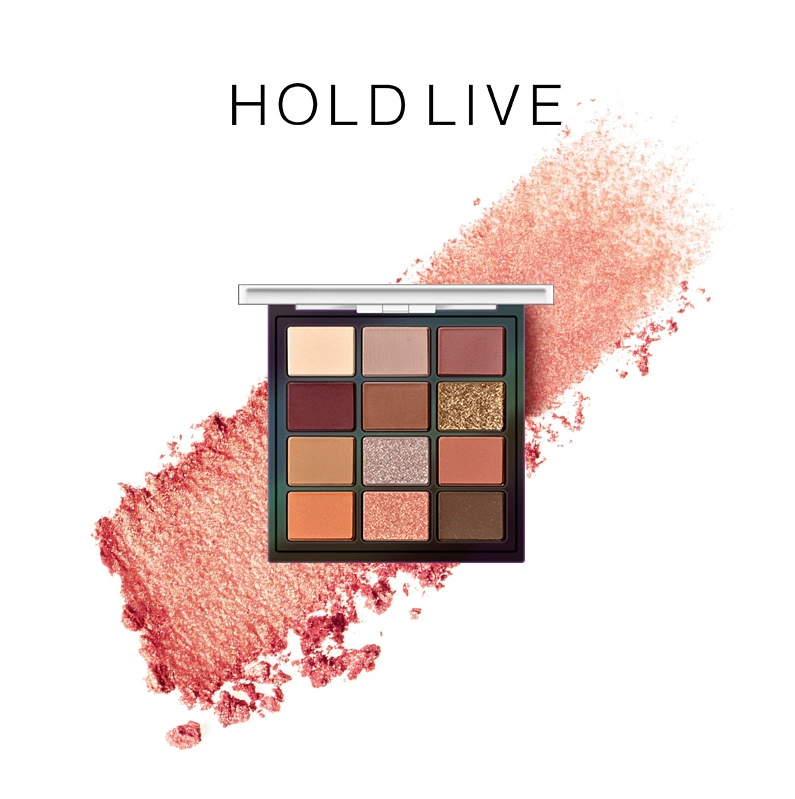 Палетка теней HOLD LIVE Matte, тени для век, 12 цветов, без размазывания, 3 цвета
