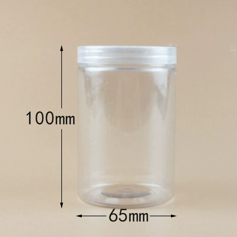 65*100 мм прозрачная пластиковая бутылка закуски конфеты суб-упаковка банка ПЭТ печенье выпечки банка упаковка банка