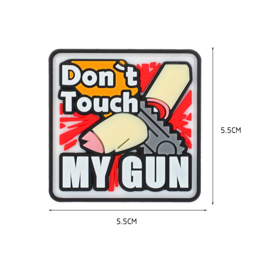 18+ Restricted Magic Tape Arm Band Morale Patch DON'T TOUCH MY GUN DON'T TOUCH MY LAUNCHER