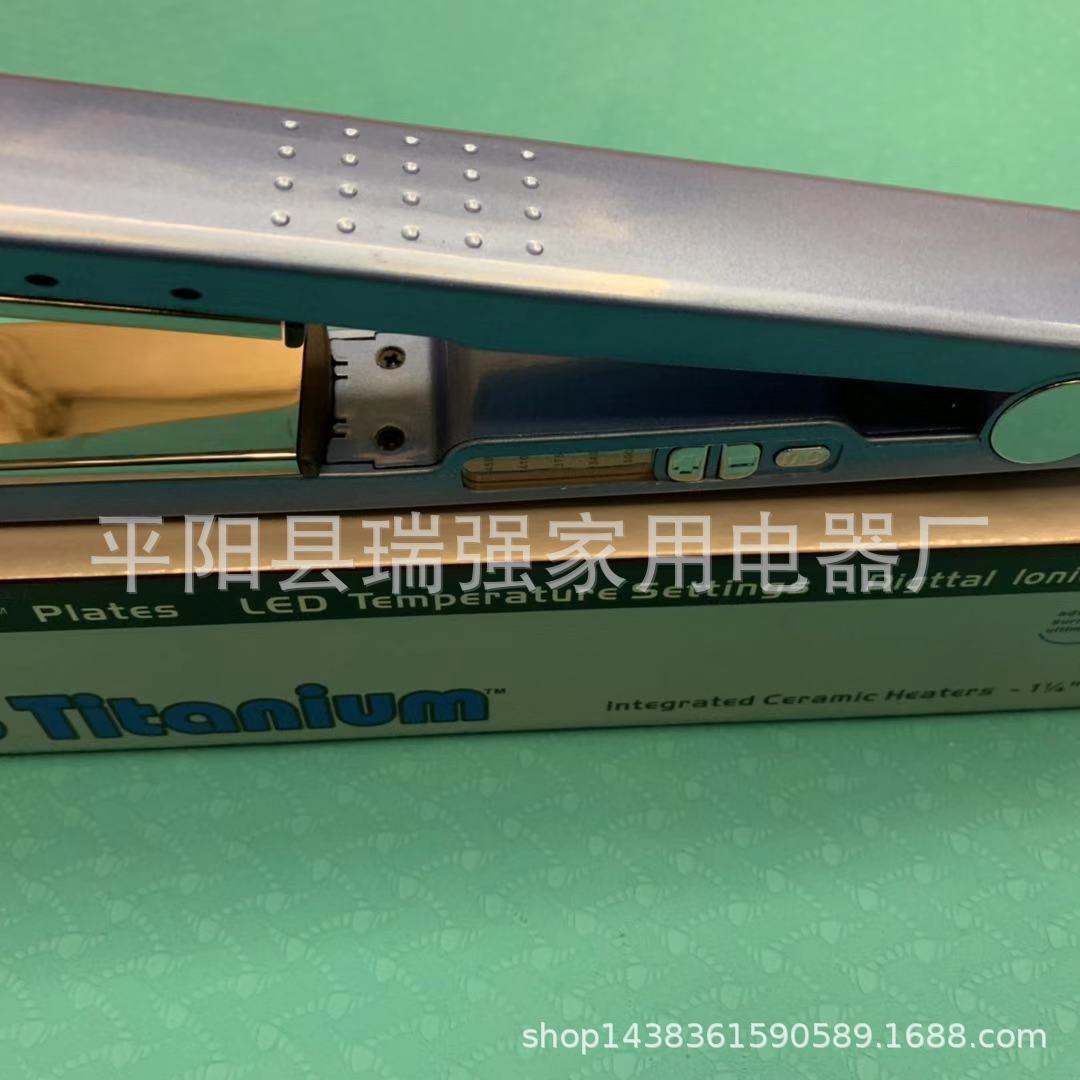 Plancha de pelo nano titanio azul - 5 niveles de temperatura - Placa estrecha de 1/4 - Para alisado profesional - Venta en Amazon