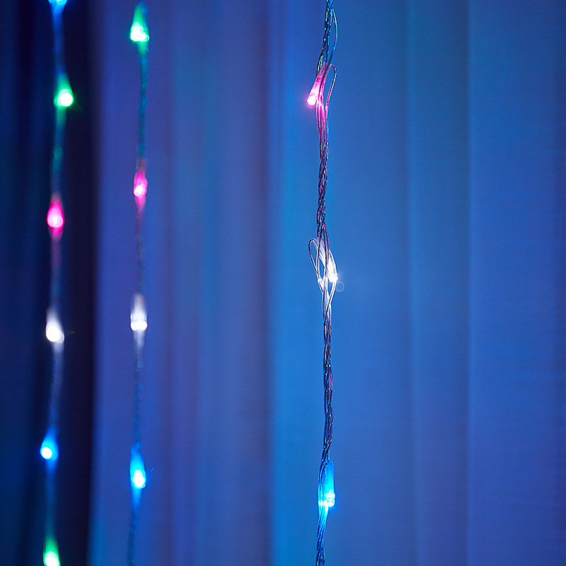 LED cascada luz corriente cadena decoración al aire libre patio Hotel embellecimiento decorativo luces de colores tienda luces de iluminación de la ventana