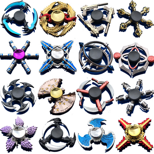 Xu Jitao King of Chicken Fidget Spinner Alloy Fortress Fidget Spinner PlayerUnknown's Battlegrounds Street Toy 
