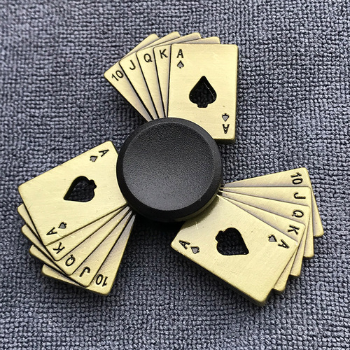 Xu Jutao factory wholesale bronze alloy finger fidget spinner stress relief spinner rotating finger spinner street stall night market