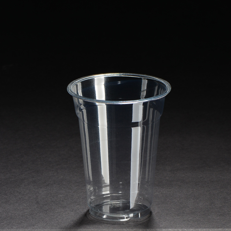 供应一次性塑料杯9oz果汁杯高透pet塑料冷饮杯可印刷275ml奶茶杯