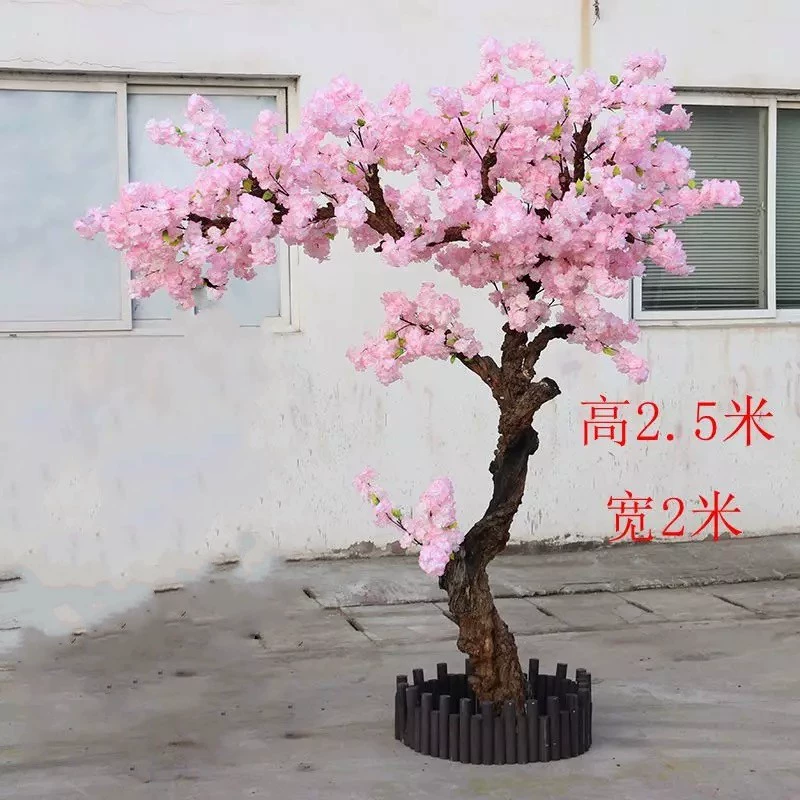 Оптовая Имитация вишневого дерева имитация гранатового столба Cherry Tree большое внутреннее украшение поддельное Вишневое дерево свадебное дерево