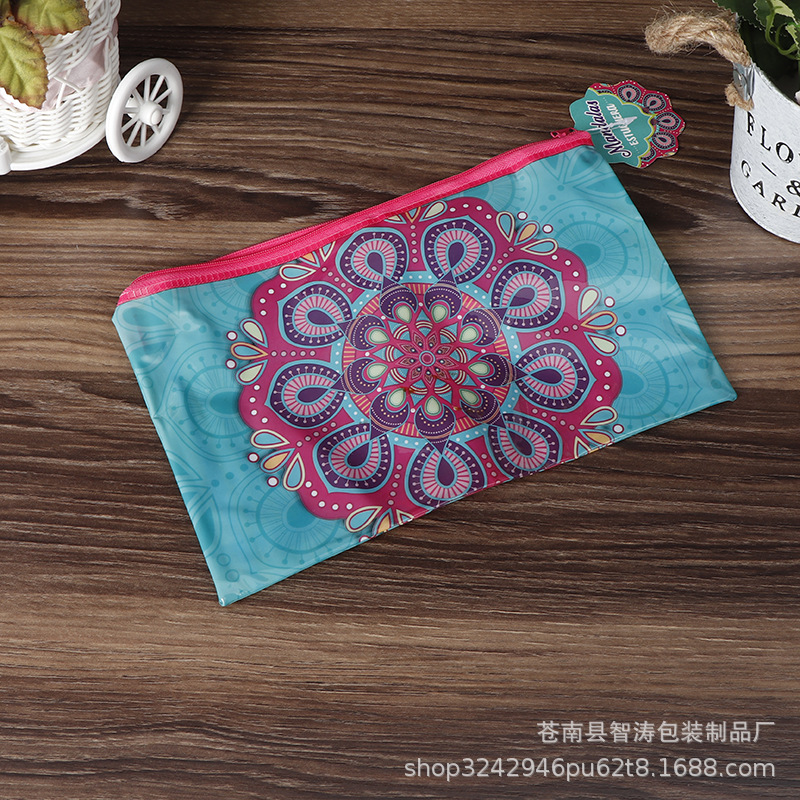 厂家批发透明PVC拉链袋塑料手提收纳袋化妆包防水袋批发加印LOGO