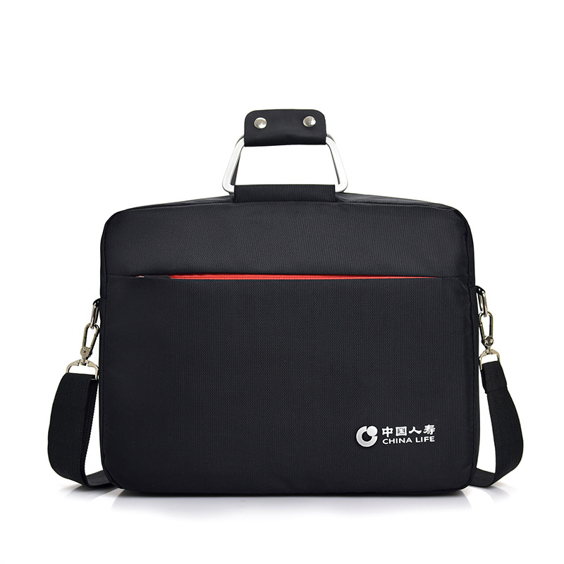New Business Portable Briefcase Men's Large Capacity Laptop Bag Atmospheric Fashion Conference Information Pack
