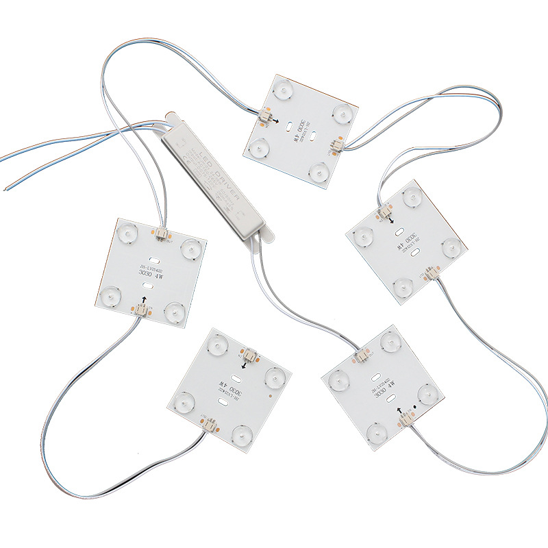Led Reflection Block Chain Light Strip High Brightness Soft Film Ceiling Light Box Backlight Source 220V Module Hard Light Strip Light Strip