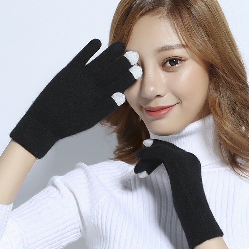 Осенний и зимний сенсорный экран шерстяные перчатки для мужчин и женщин