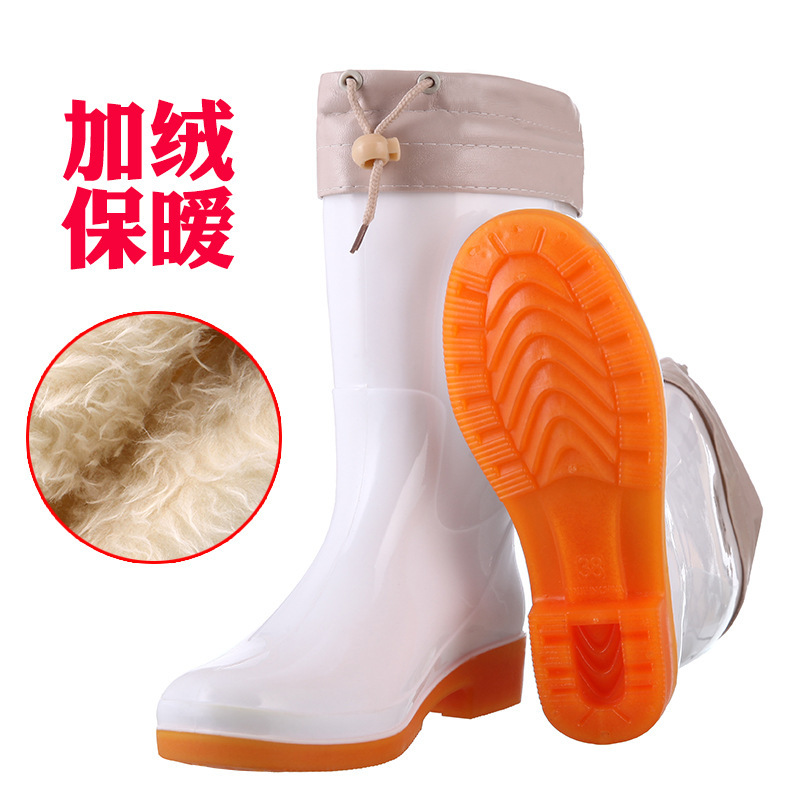 3531 Women's Mid-Calf Fleece-Lined Warm Rain Boots 612 Labor Protection Shoes Mid-Top Cotton Rain Boots Three-Proof Rubber Shoes Factory Direct Sale 3531 Women's Mid-Calf Fleece-Lined Warm Rain Boots 612 Labor Protection Shoes Mid-Top Cotton Rain Boots Three-Proof Rubber Shoes Factory Direct Sale