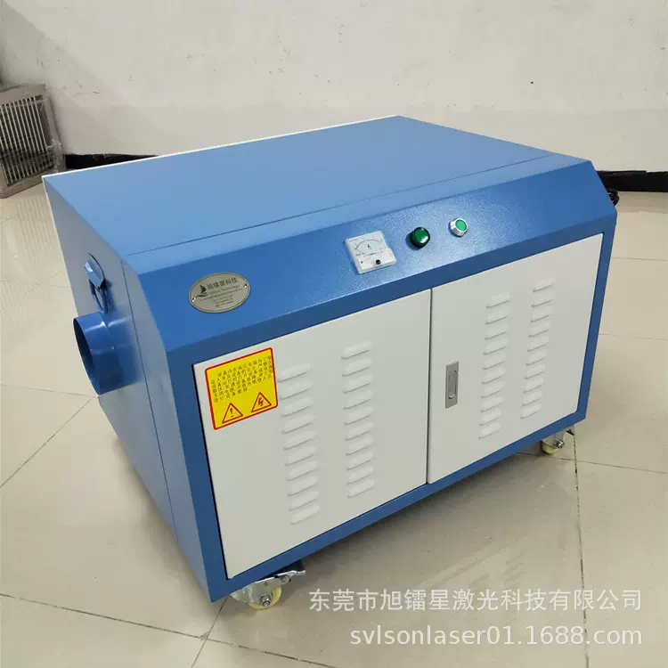 涤纶布皮革PU木激光切割烟雾净化器 木质品塑胶激光打标除烟机厂