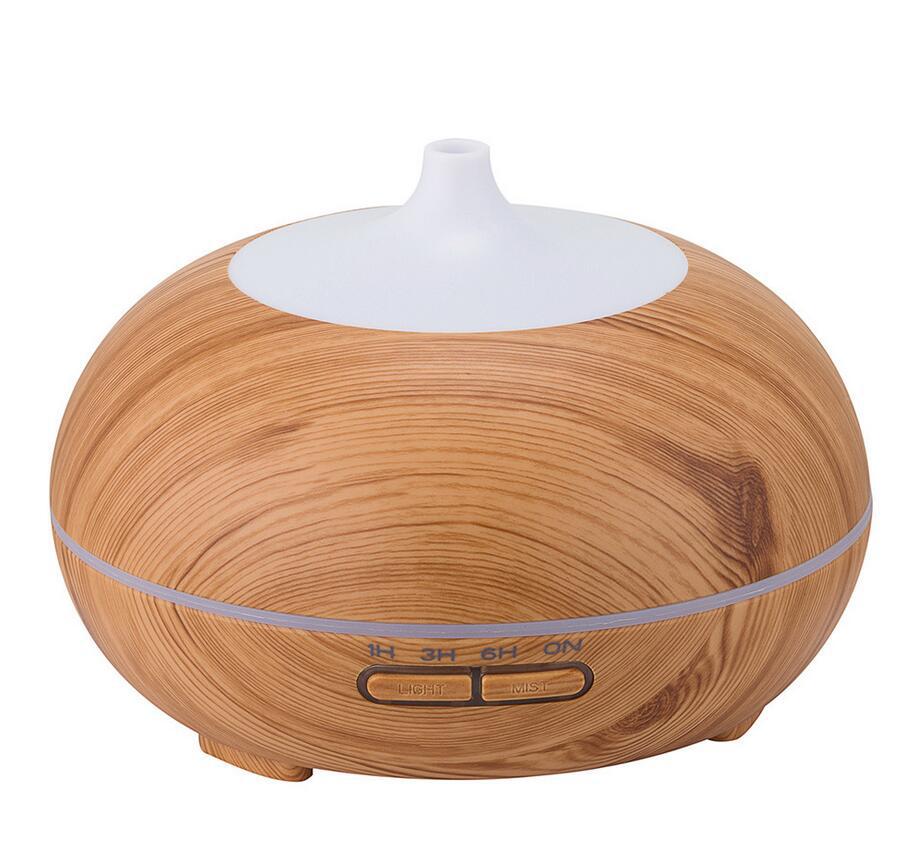 Amazon 550ml Wood Grain Bluetooth Aromatherapy Humidifier Ultrasonic Essential Oil diffuser