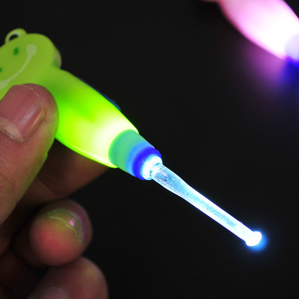 Cartoon removable glowing ear picking with animals for ears