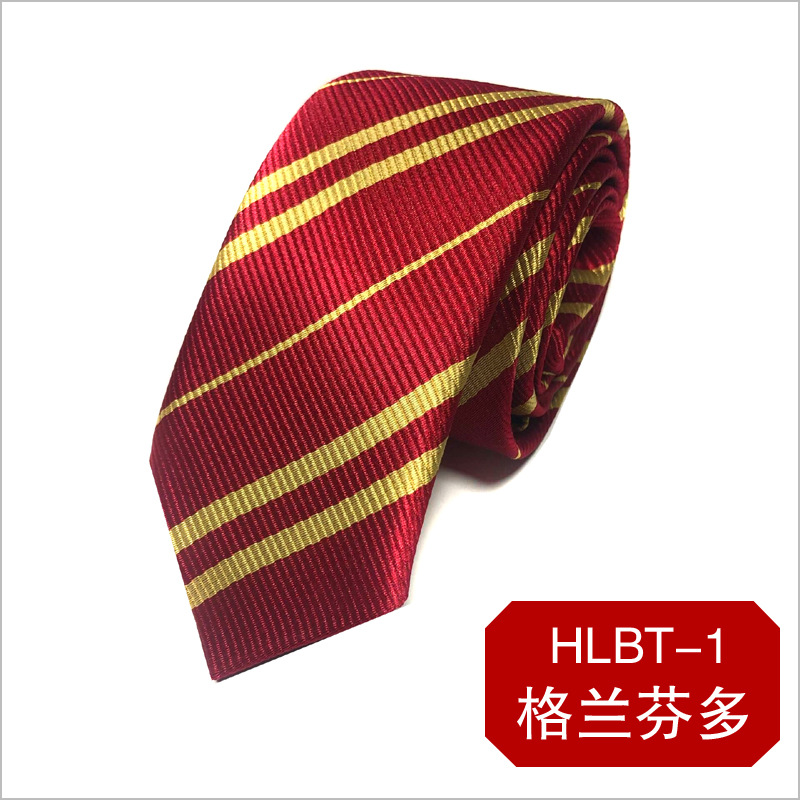 Harry Potter Tie Gryffindor Slytherin Raven Crouch Patch College Tie Spot Wholesale