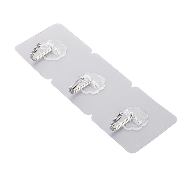 Waterproof transparent door back adhesive hook kitchen nail-free…