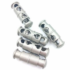 新款大弹簧扣 双孔合金双头弹簧扣 装饰织带调节扣 绳扣 止滑扣