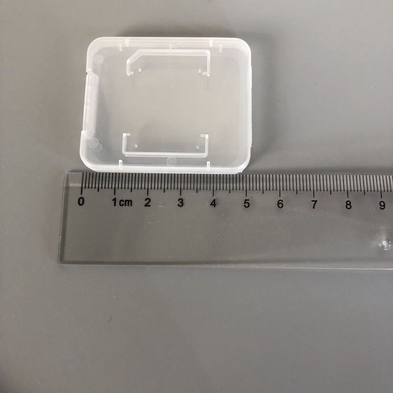 Caja de tarjeta SD Caja de almacenamiento de tarjeta de memoria SD Tarjeta única SD Caja blanca pequeña Tarjeta de memoria Caja de plástico Portátil