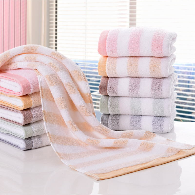 Scarecrow simple candy color 32 twistless yarn no print wind family towel cotton face towel family Wholesale Scarecrow simple candy color 32 twistless yarn no print wind family towel cotton face towel family Wholesale