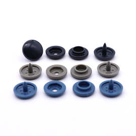 厂家供应T15MM14MM塑料四合扣高脚四合扣加厚款塑料爬爬衣扣