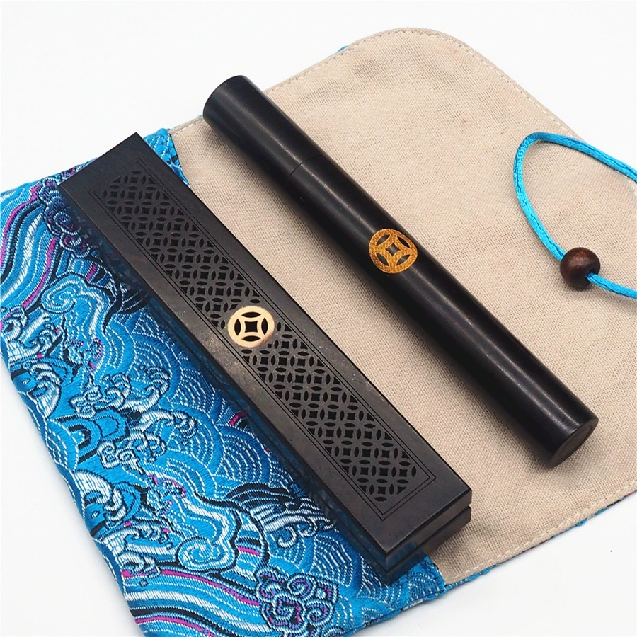 Антикварный зал фиолетовая коробка для благовоний сандалового дерева, инкрустированная САМШИТОВОЙ коробкой для благовоний, сумка для благовоний, костюм, подарок оптом