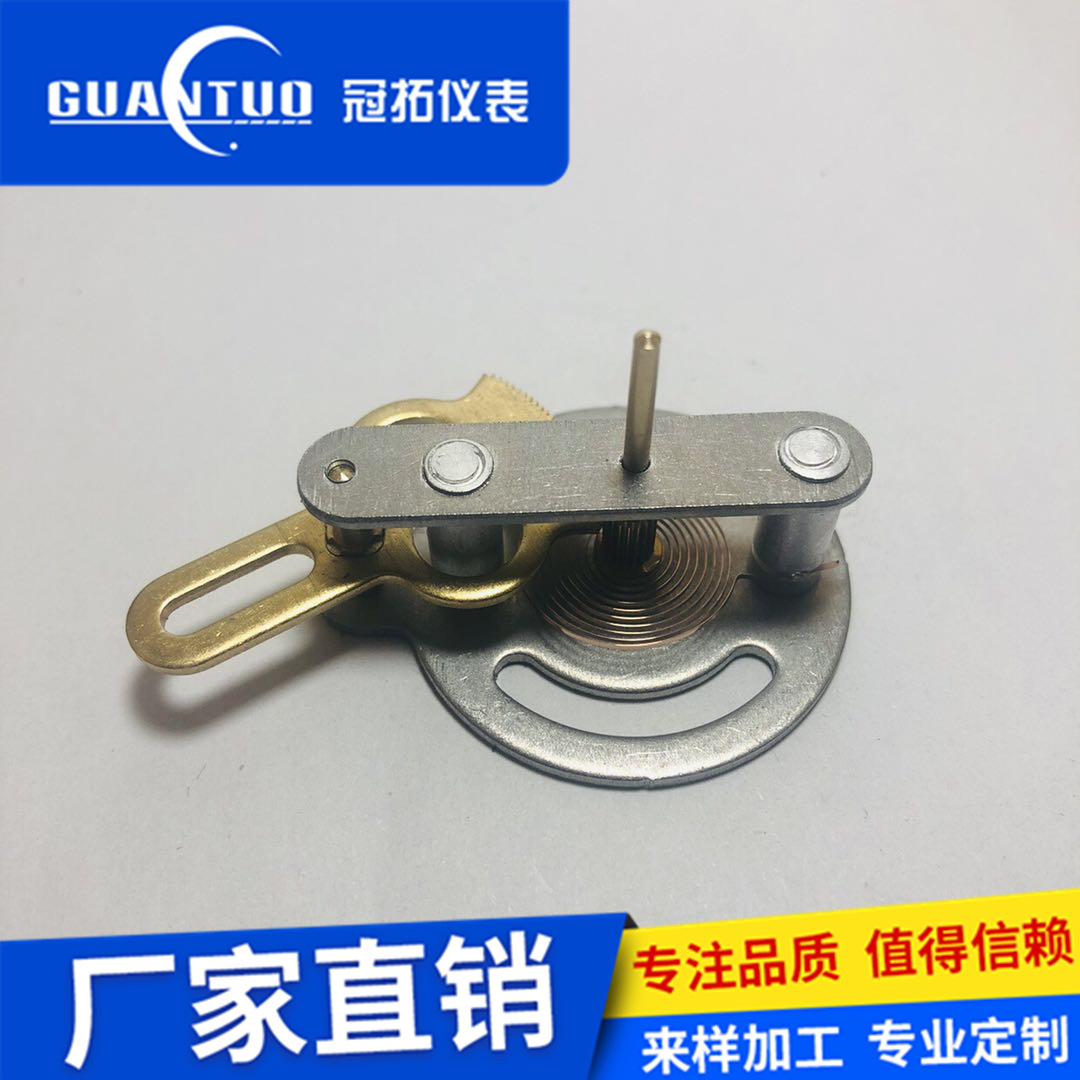 青岛冠拓仪表厂家直销FY100压力表机芯不锈钢仪表配件压力表18牙