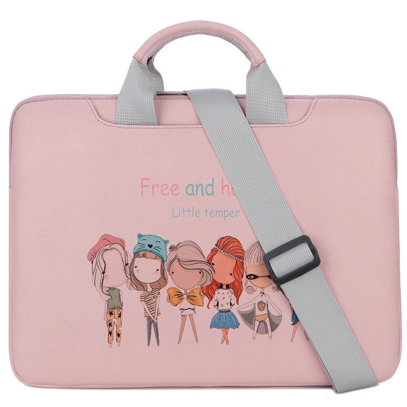 핑크 그림 싱글 가방