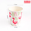 Disposable cup, cartoon home raw tea with glass