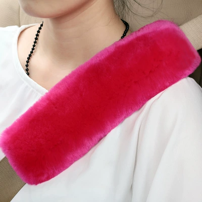 Seat Belt Cover Car Interior – Seat belt shoulder pad - korean-red-expanded-flat-dimensions-25cm-long-and-8cm-wide