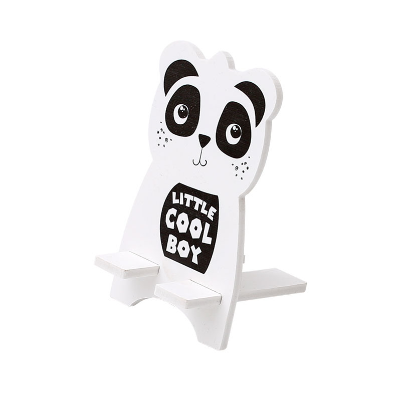 Soporte de teléfono móvil perezoso de dibujos animados creativo soporte de teléfono móvil lindo soporte de tableta soporte de teléfono móvil de madera de escritorio portátil
