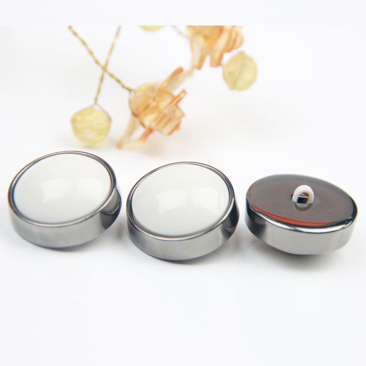 小香风镶珠合金线脚钮 服装大衣手缝扣 厂家批发圆形配料钮扣