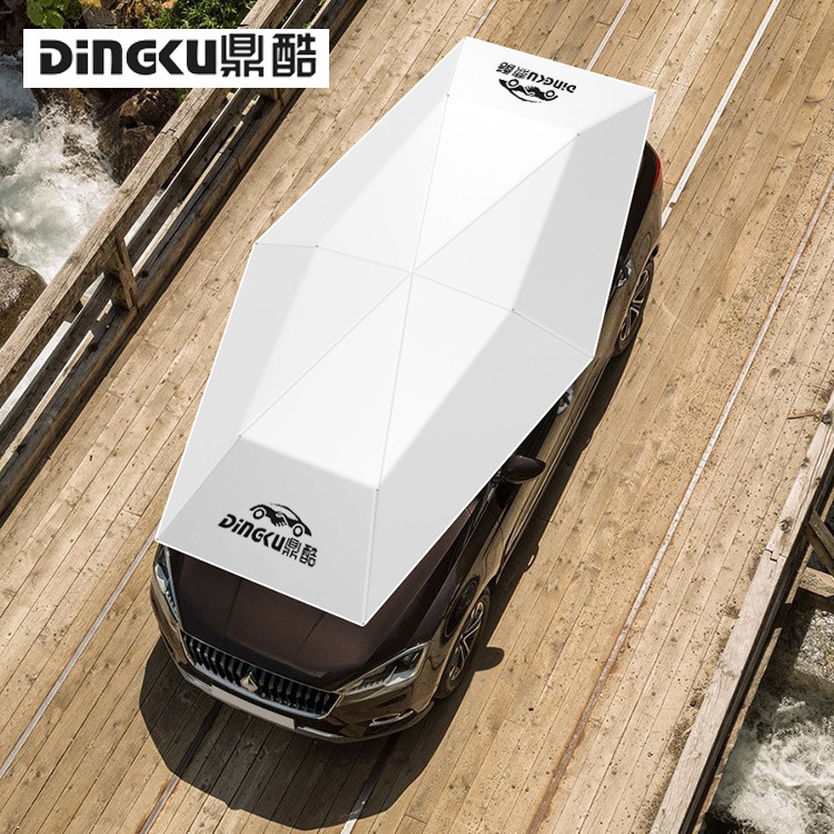 Dingku Mobile Car Canopy Fully Automatic Car Sunshade Sunscreen Roof Car Cover Rainproof and Heat Insulation Thick Folding Car Shed