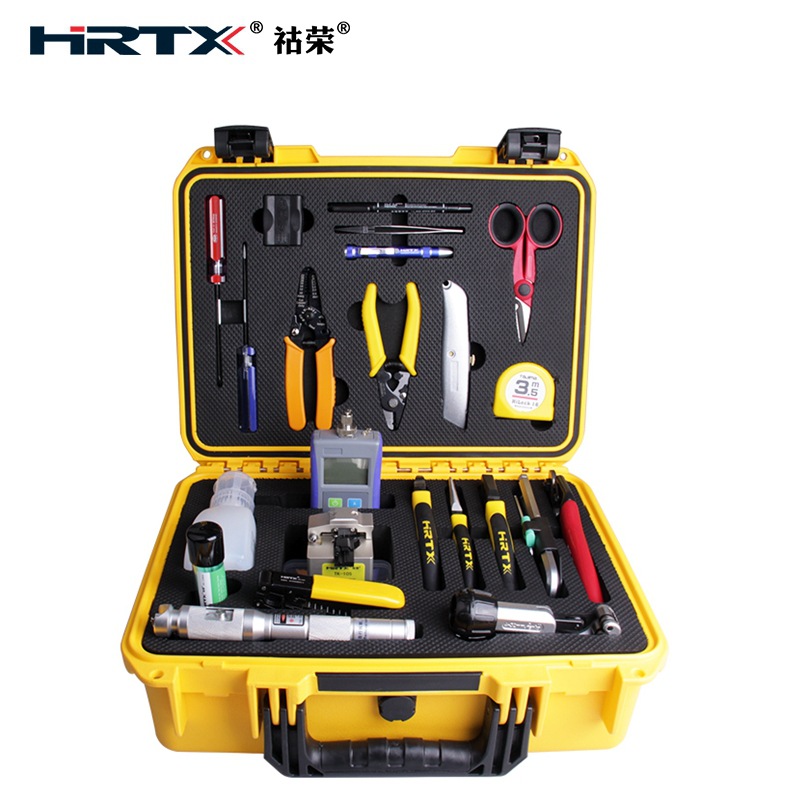 光纤切割刀光功率红光笔测试 光缆开剥熔接抢修施工工具箱KN-5300