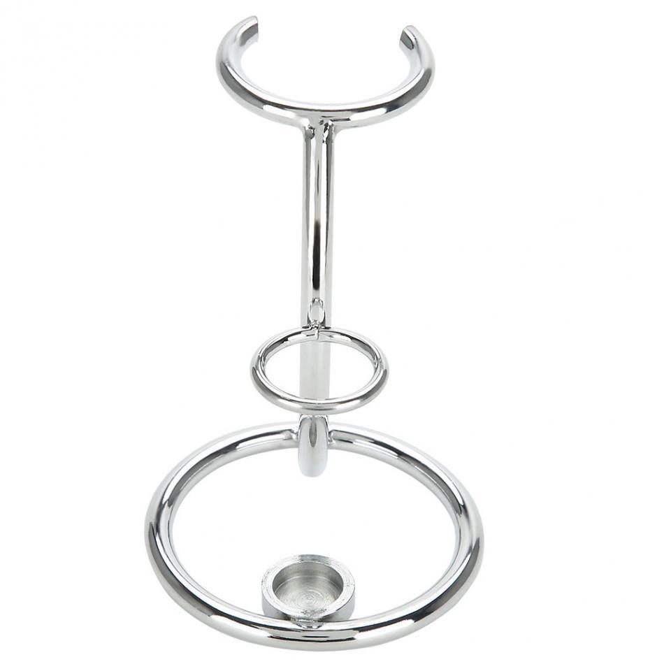 En stock al por mayor de los hombres cepillo de afeitar rack de almacenamiento rack de metal Razor 28mm soporte baño rack