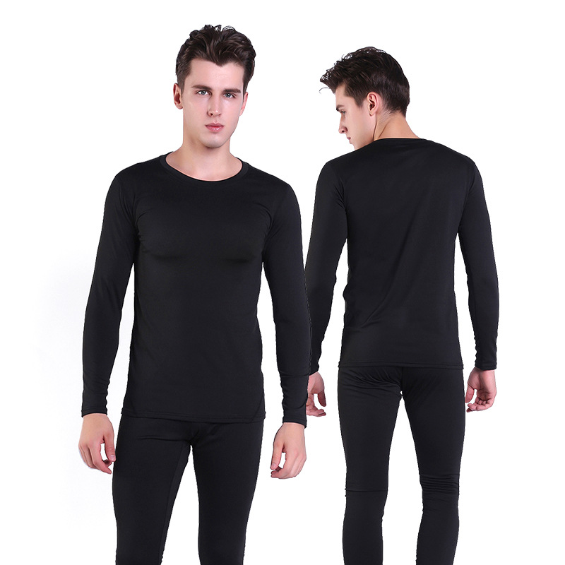 Herobiker ropa interior térmica traje de esquí la motocicleta apretado largo Johns invierno cuello redondo otoño
