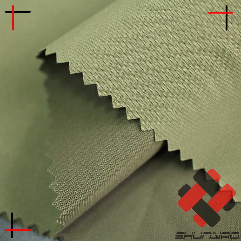 舜尧 纬弹T400破卡面料 本白炼白现货全涤破卡